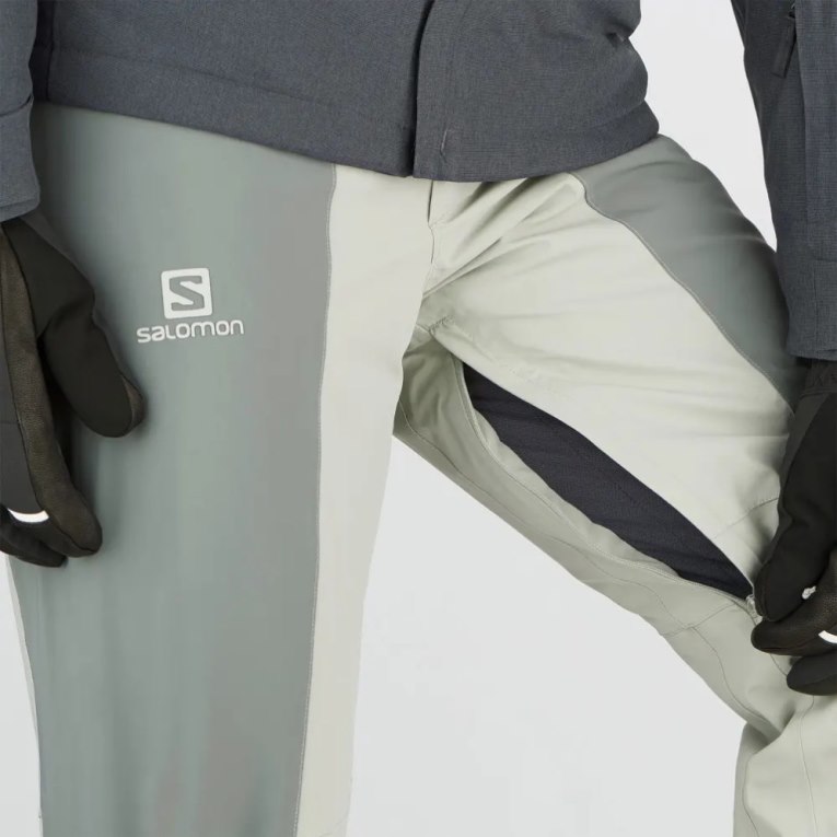 Mint Salomon Brilliant Men's Ski Pants | IE HU4168